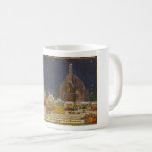 VINT 1950 HIVER XMAS SCÈNE ALLEMAGNE Mug (Devant droit)