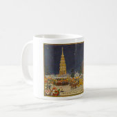 VINT 1950 HIVER XMAS SCÈNE ALLEMAGNE Mug (Devant gauche)
