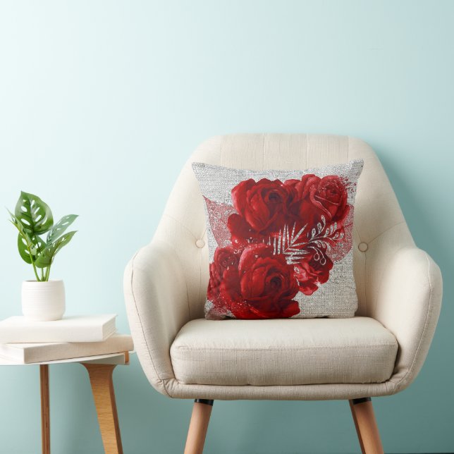 Vintag fleurs Jeter oreiller (Chaise)