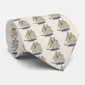 vintag Segelschiff Stropdas (Opgerold)