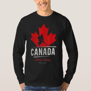 Vintag voor ockey Maple Leaf Ice Hockey Player van T-shirt
