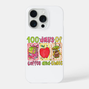 Vintage 100 dagen naar school regenboogkrijtje iPhone 15 pro hoesje