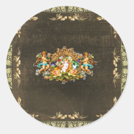 Vintage 114 ronde sticker