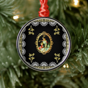 Vintage 115 metalen ornament