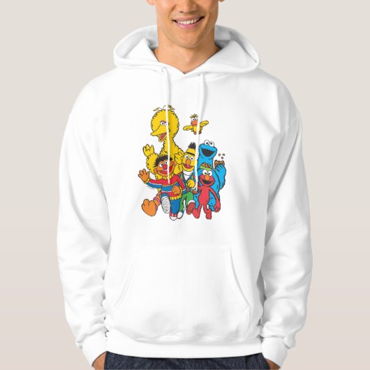 Vintage 123 Sesamstraat 2 Hoodie (Voorkant)
