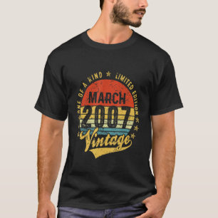 Vintage 15 jaar oud maart 2007 Decoraties 15e B T-shirt
