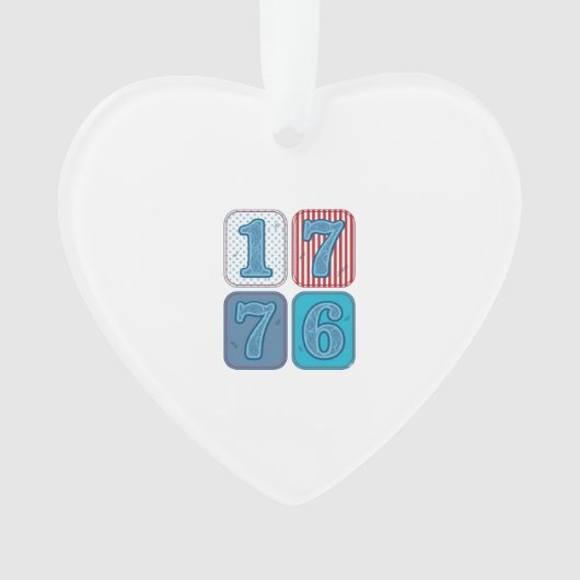 Vintage 1776 Patchwork Patriotique (devant)