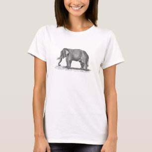 Vintage 1800s Elephant Illustration - Elephants T-shirt