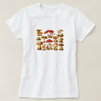 Vintage 1800s Paddenstoelvariëteit Rode paddenstoe T-shirt