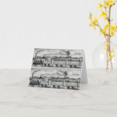 Vintage 1831 Bladwijzer voor treinen Kaart (Gele Bloem)