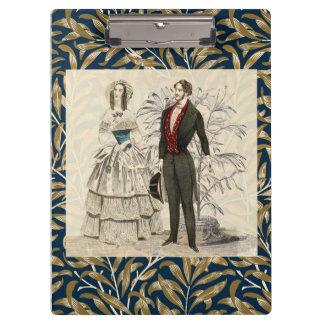 Vintage 1844 Victoriaanse Huwelijksillustratie Klembord
