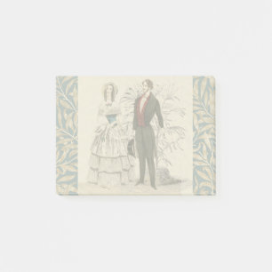 Vintage 1844 Victoriaanse Huwelijksillustratie  Post-it® Notes