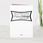 Vintage 1860 Vrouwen Kaart (Achterkant)