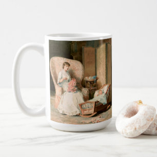 Vintage 1888: Baby voor moeder en slaap, teruggeze Koffiemok