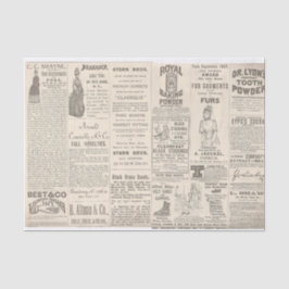 Vintage 1889 Reclame Tissuepapier