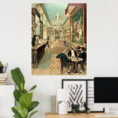 Vintage 1890 Saloon Poster (Thuiskantoor)