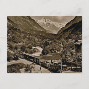 Vintage, 1890, Spoorweg Grindelwald Briefkaart