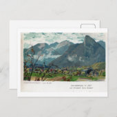 Vintage 1897 Oberammergau Bavaria litho Briefkaart (Voorkant / Achterkant)