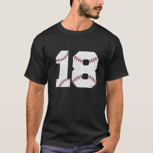 Vintage 18e verjaardag 2004 Baseball 18 jaar oud T-shirt