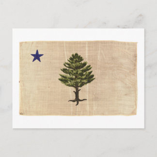 Vintage 1901 Maine Flag Briefkaart