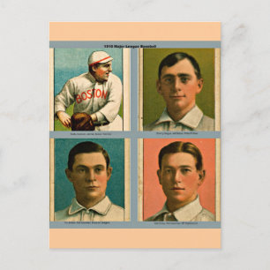 Vintage 1910 Major League Baseball Collage Briefkaart
