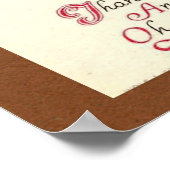 Vintage, 1910, Thanksgiving groeten Poster (Hoek)