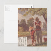 Vintage 1912 Gevist Briefkaart (Voorkant / Achterkant)