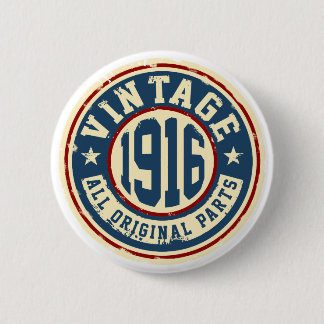 Vintage 1916 Alle oorspronkelijke onderdelen Ronde Button 5,7 Cm