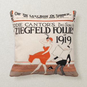 Vintage 1919 Ziegfeld Follies Kussen