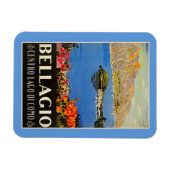 Vintage 1920 Bellagio Italiaans reisblad Magneet (Horizontaal)