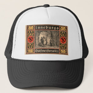 Vintage 1921 50 Pfennig-biljet Lüneburg Trucker Pet
