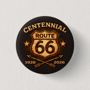 Vintage 1926 tot 2026 Weg Aandenken Ronde Button 3,2 Cm