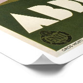 Vintage 1930 Italiaanse Abruzzen Poster (Hoek)