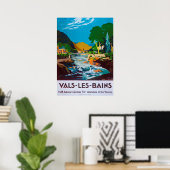 Vintage 1930 Vals-les-Bains French Travel Poster (Bureau à domicile)