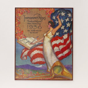 VINTAGE 1936 MAGAZINE HOESJE LEGPUZZEL