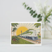 Vintage 1940s briefkaart (Staand voorkant)