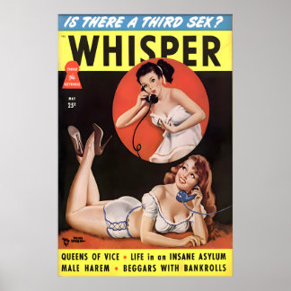 Vintage 1940s Pin Up Girl Poster & Canvas Is There