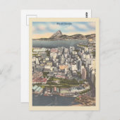 Vintage 1940s - Stad Briefkaart (Voorkant / Achterkant)