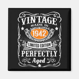 Vintage 1942 Lied-editie 85 jaar oude cadeaus 85st Magneet