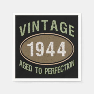 Vintage 1944 80e geboortedag servet