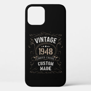 Vintage 1948 Limited Edition op maat gemaakt iPhone 12 Hoesje