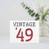 Vintage 1949 briefkaart (Staand voorkant)