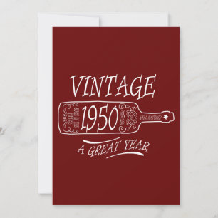 Vintage 1950 een geweldig jaar kaart