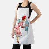 Vintage 1950 Kerstvrouw Schort (Insitu)