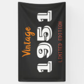 Vintage 1951 Gelimiteerde Oplage 75e Verjaardagsfe Spandoek (Verticaal)