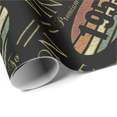 Vintage 1955 70ste verjaardag cadeaupapier (Rol Hoek)