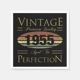 Vintage 1955 70ste verjaardag servet
