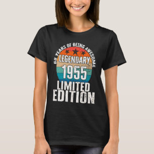 Vintage 1955 Legendary 68 Year Old Bday 1 T-shirt