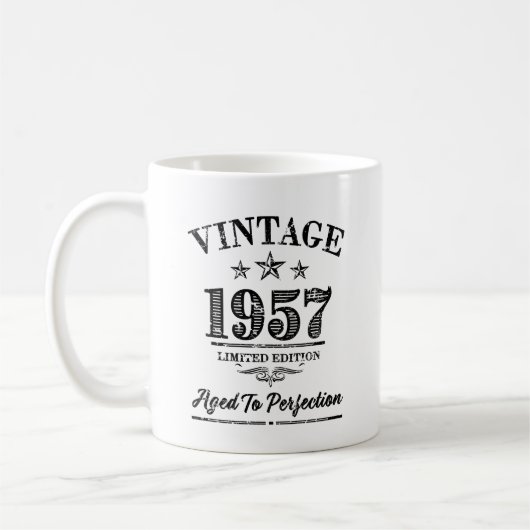 Vintage 1957 - 60ste de koffiemok van de (Links)