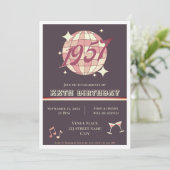 Vintage 1957 67e 68e anniversaire rétro Invitation (Debout devant)